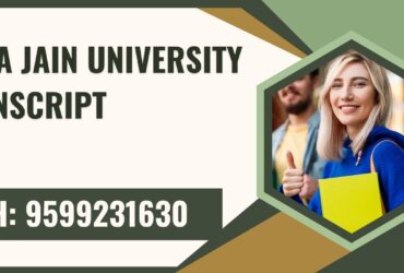 Arka Jain University Transcript, Moi, Degree Certificate 9599231630