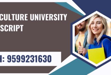 Agriculture University Transcript, Moi, Degree Certificate, 9599231630