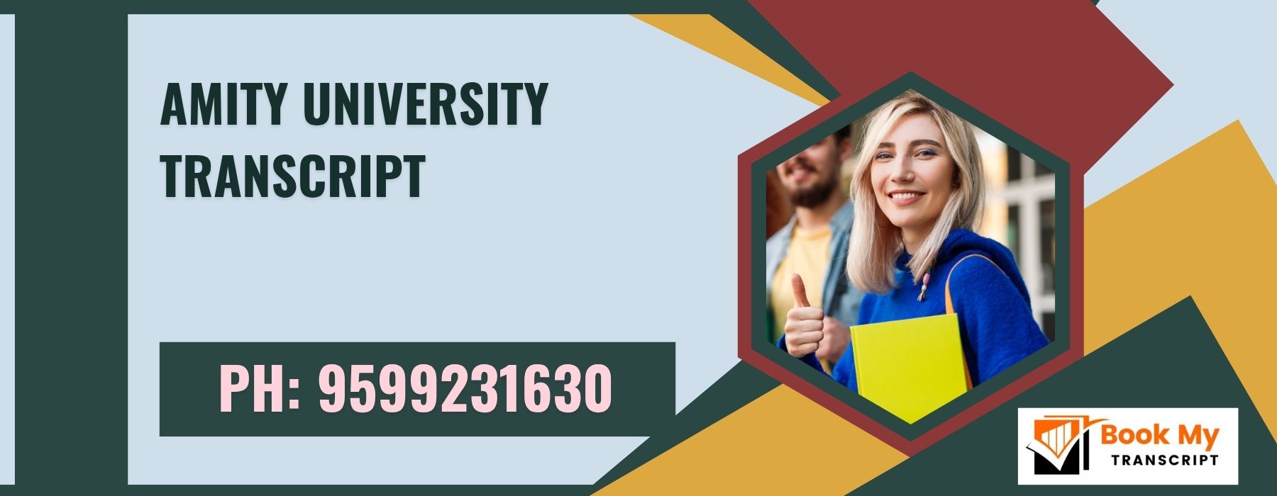 Amity University Transcript, Moi, Degree Certificate 9599231630