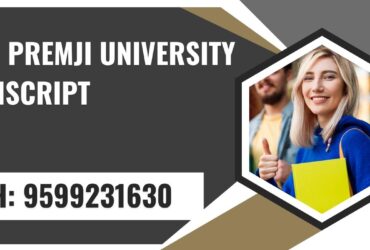 Azim Premji University Transcript, Moi, Degree Certificate,  9599231630