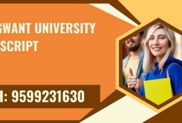 Bhagwant University Transcript, Moi, Degree Certificate, 9599231630