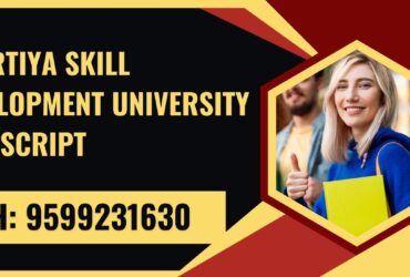 Bhartiya Skill Development University Transcript, Moi, Degree Certificate 9599231630