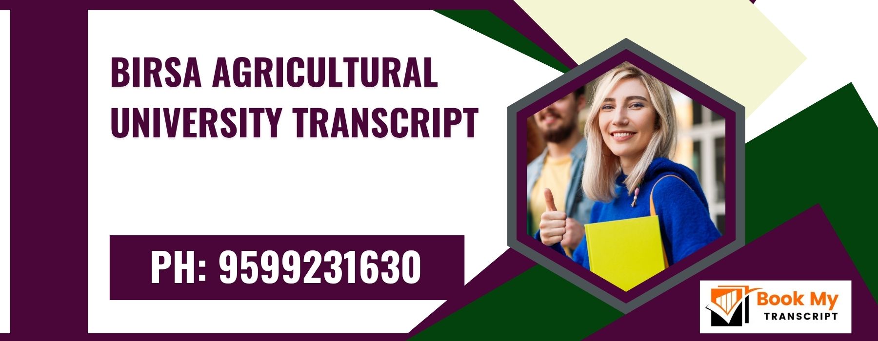 Birsa Agricultural University Transcript, Moi, Degree Certificate,  9599231630