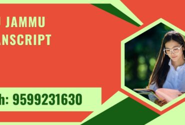 Clu Jammu Transcript, Moi, Degree Certificate, Duplicate Marksheet, lor-9599231630