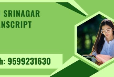 Clu Srinagar Transcript, Moi, Degree Certificate, Duplicate Marksheet, lor-9599231630