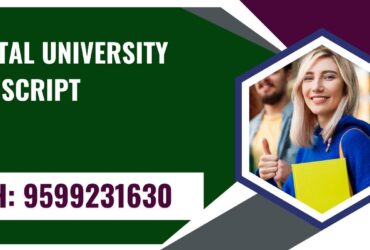 Capital University Transcript, Moi, Degree Certificate 9599231630