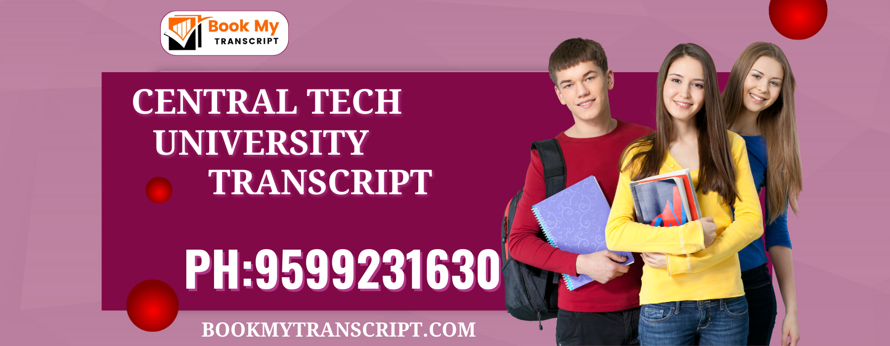Central Tech University Transcript, Moi, Degree Certificate, Duplicate Marksheet, lor-9599231630
