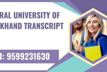 Central University of Jharkhand Transcript, Moi, Degree Certificate 9599231630