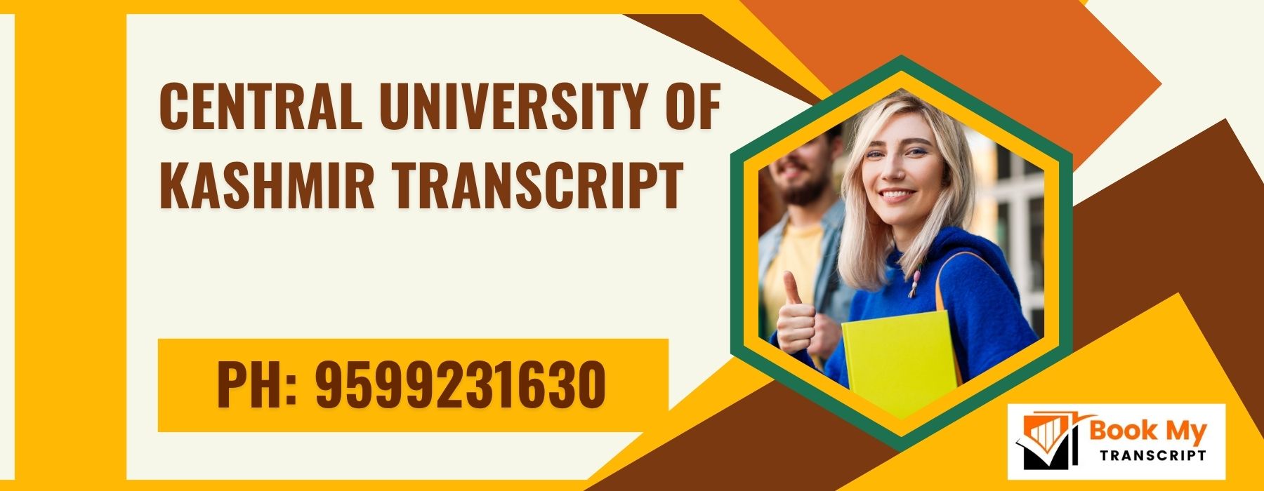 Central University of Kashmir Transcript, Moi, Degree Certificate,  9599231630