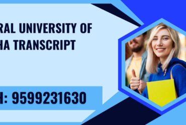 Central University of Odisha Transcript, Moi, Degree Certificate, 9599231630
