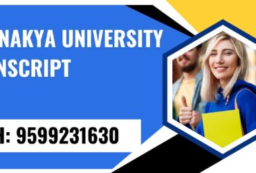 Chanakya University Transcript, Moi, Degree Certificate9599231630