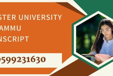 Cluster University of Jammu Transcript, Moi, Degree Certificate, Duplicate Marksheet, lor-9599231630