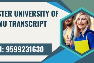 Cluster University of Jammu Transcript, Moi, Degree Certificate,  9599231630