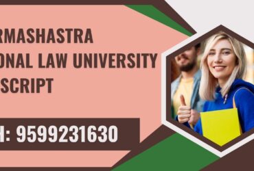 Dharmashastra National Law University Transcript, Moi, Degree Certificate, 9599231630
