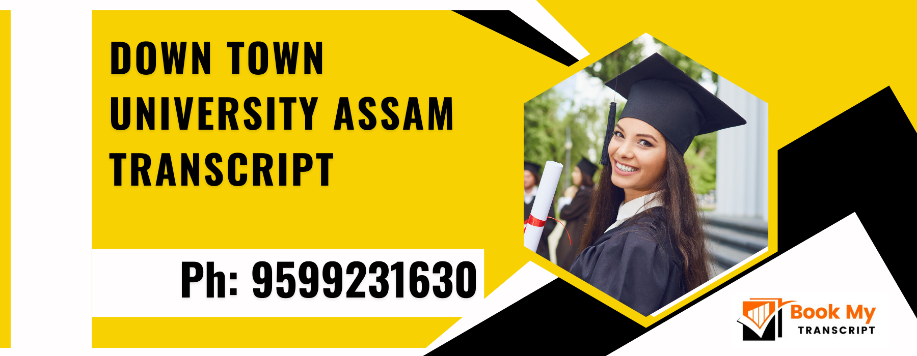 Down Town University Assam Transcript, Moi, Degree Certificate, Duplicate Marksheet, lor-9599231630