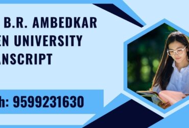 Dr. B.r. Ambedkar Open University Transcript, Moi, Degree Certificate, Duplicate Marksheet, lor-9599231630