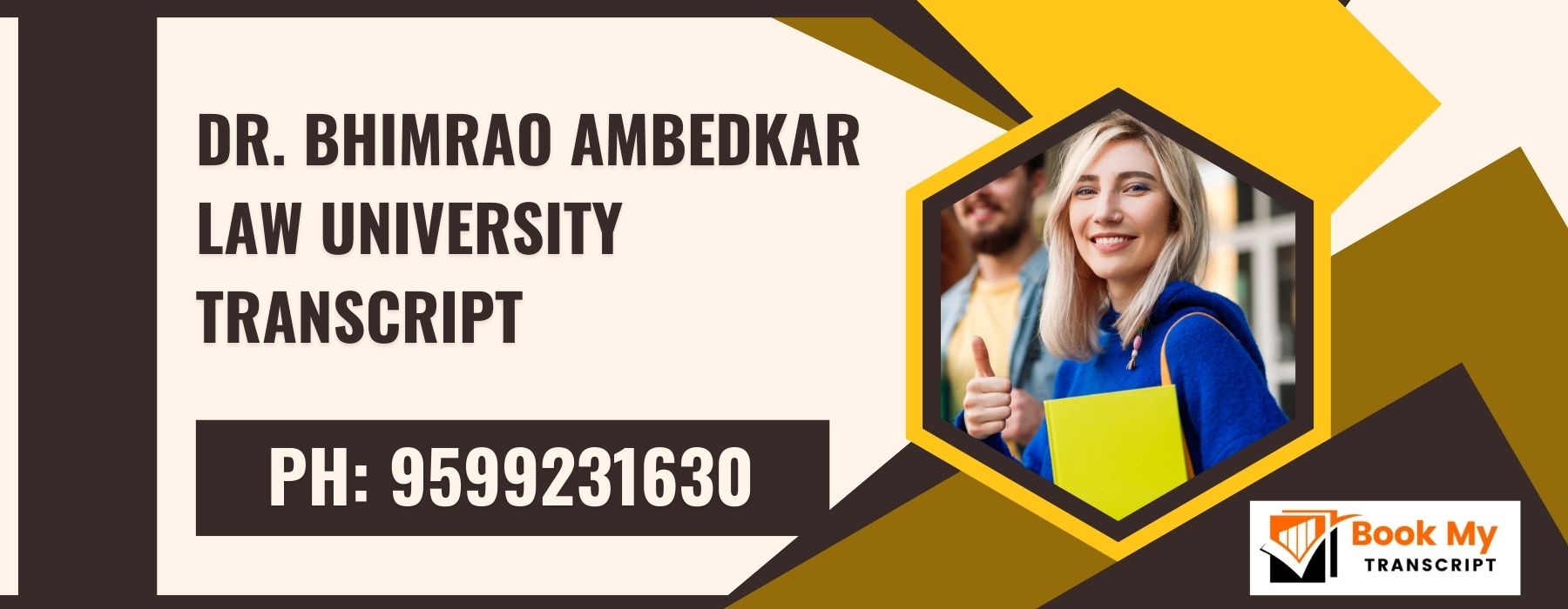 Dr. Bhimrao Ambedkar Law University Transcript, Moi, Degree Certificate, 9599231630