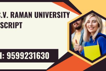 Dr. C.v. Raman University Transcript, Moi, Degree Certificate 9599231630