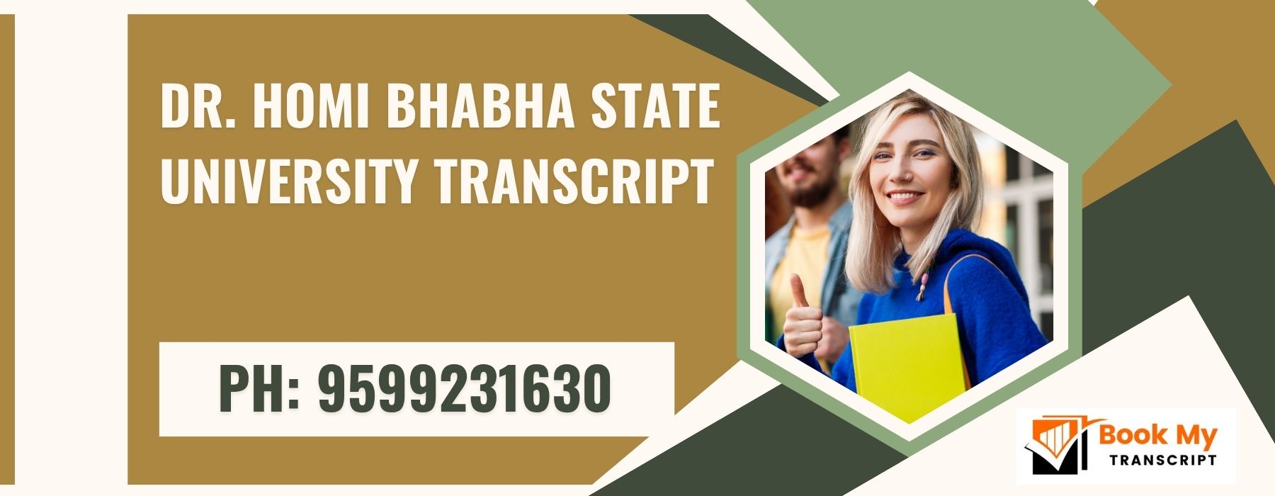 Dr. Homi Bhabha State University Transcript, Moi, Degree Certificate 9599231630
