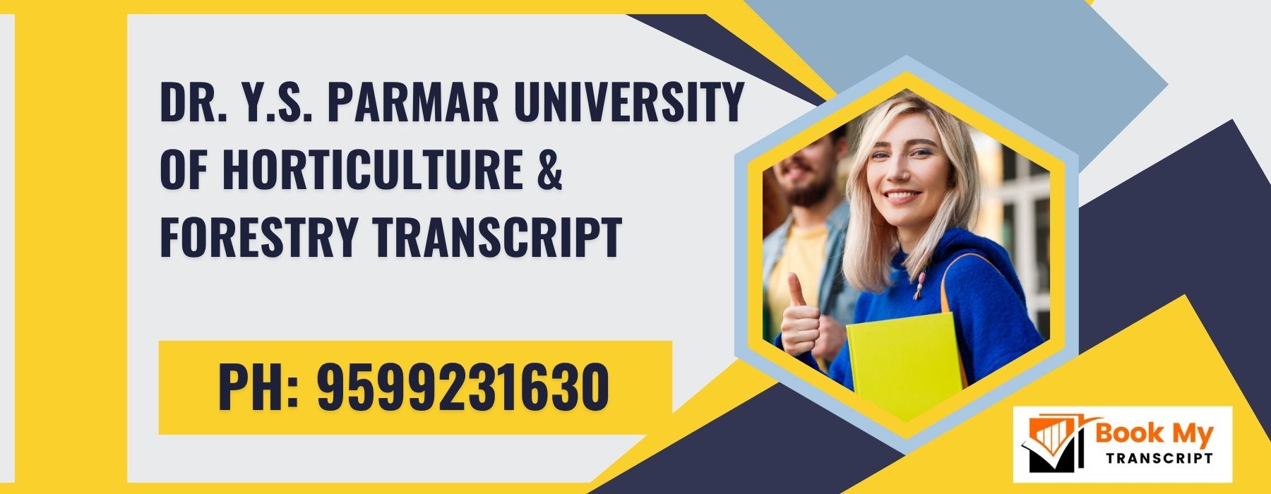 Dr. Y.s. Parmar University of Horticulture & Forestry Transcript, Moi, Degree Certificate 9599231630