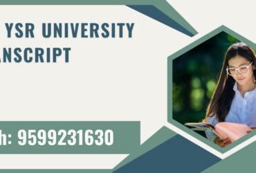 Dr. Ysr  University Transcript, Moi, Degree Certificate, Duplicate Marksheet, lor-9599231630