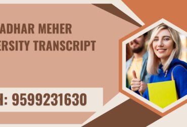 Gangadhar Meher University Transcript, Moi, Degree Certificate,  9599231630