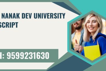 Guru Nanak Dev University Transcript, Moi, Degree Certificate,  9599231630