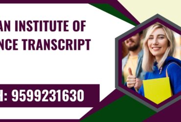 Indian Institute of Science Transcript, Moi, Degree Certificate,  9599231630