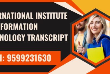 International Institute of Information Technology Transcript, Moi, Degree Certificate,  9599231630