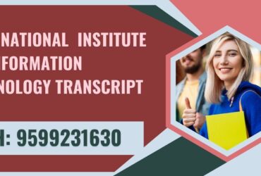 International Institute of Information Technology Transcript, Moi, Degree Certificate 9599231630