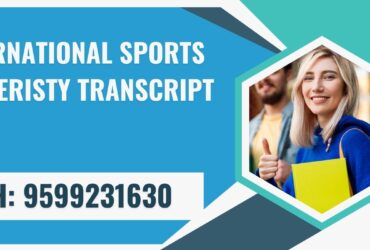 International Sports University Transcript, Moi, Degree Certificate,  9599231630
