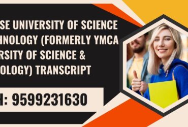 J.c Bose University of Science & Technology (formerly Ymca University of Science & Technology) Transcript, Moi, Degree Certificate,  9599231630