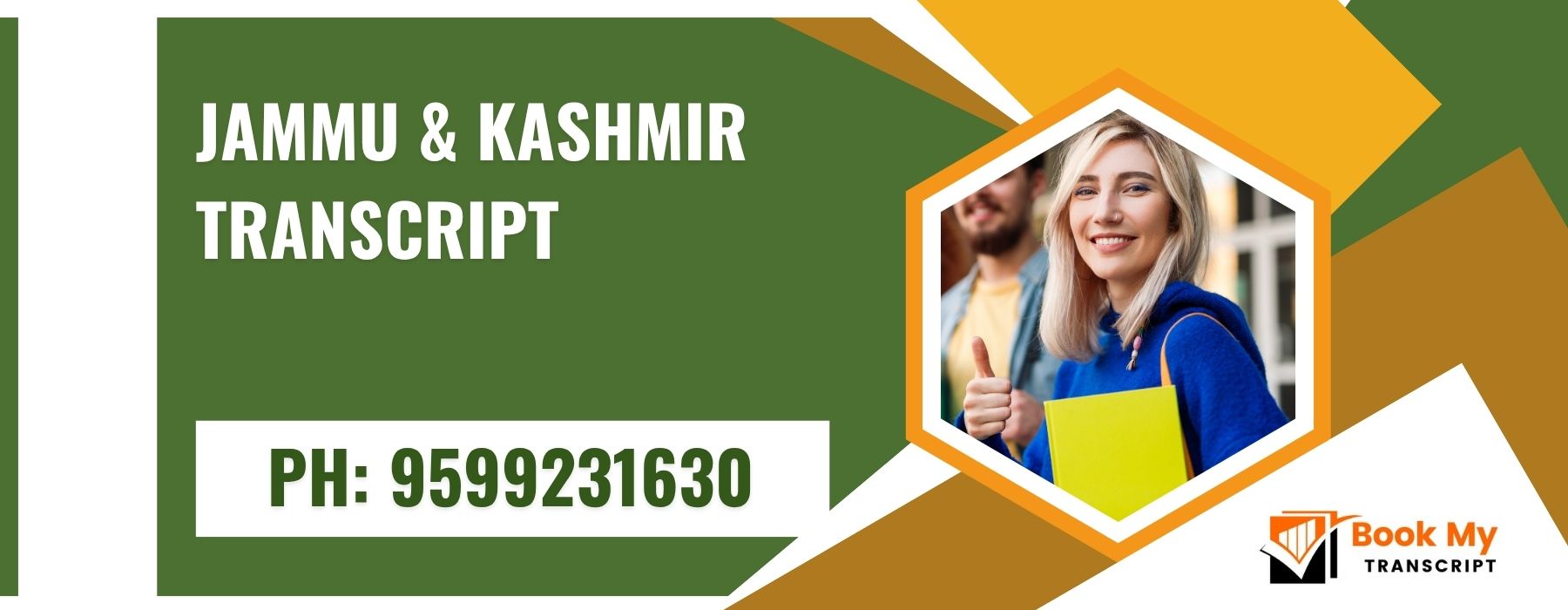 Jammu & Kashmir Transcript, Moi, Degree Certificate,  9599231630