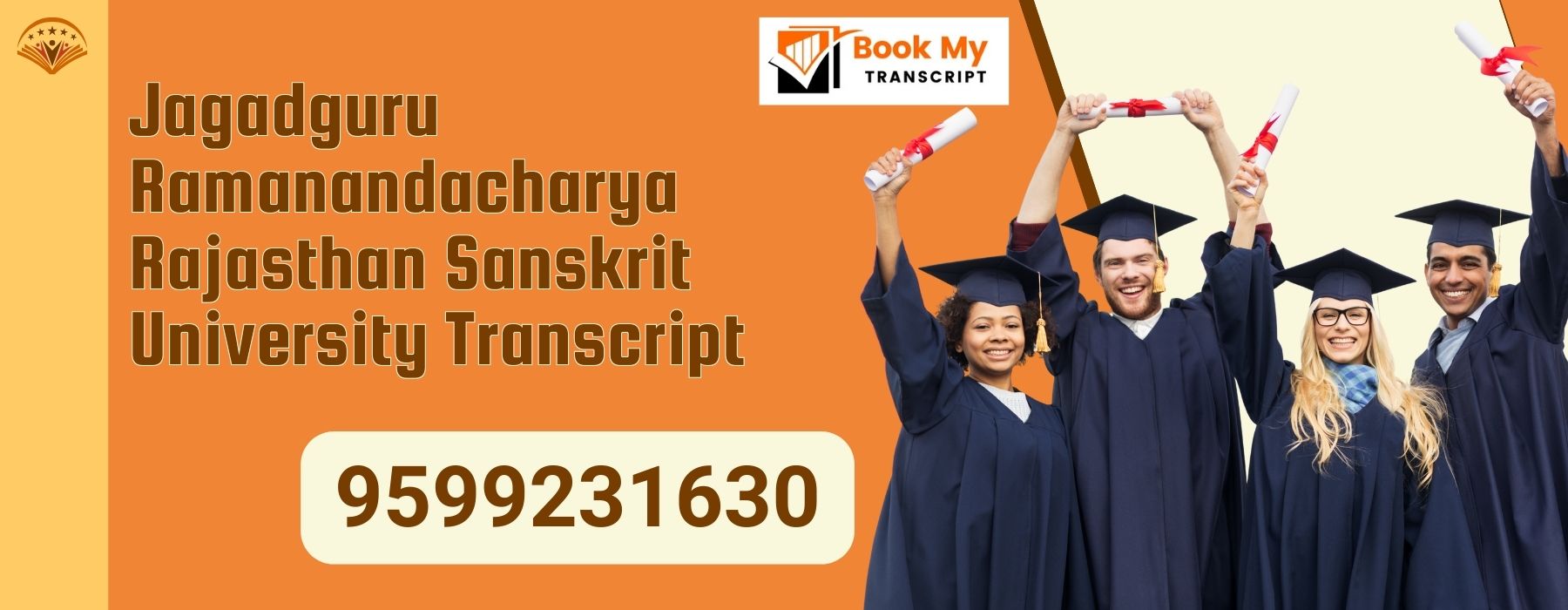Jagadguru Ramanandacharya Rajasthan Sanskrit University Transcript, Moi, Degree Certificate 9599231630