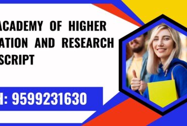 Kle Academy of Higher Education and Research Transcript, Moi, Degree Certificate 9599231630