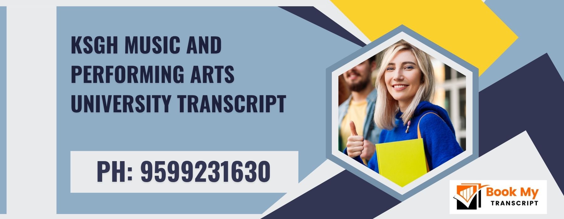 Ksgh Music and Performing Arts University Transcript, Moi, Degree Certificate 9599231630