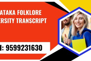 Karnataka Folklore University Transcript, Moi, Degree Certificate,  9599231630