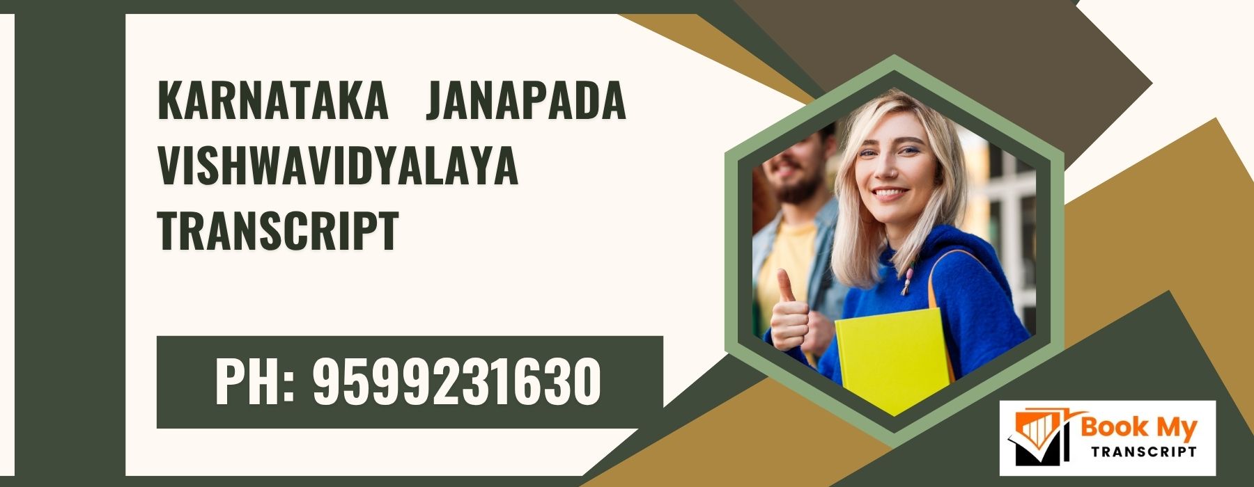 Karnataka Janapada Vishwavidyalaya Transcript, Moi, Degree Certificate, 9599231630