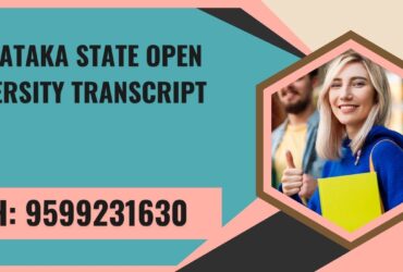 Karnataka State Open University Transcript, Moi, Degree Certificate, 9599231630