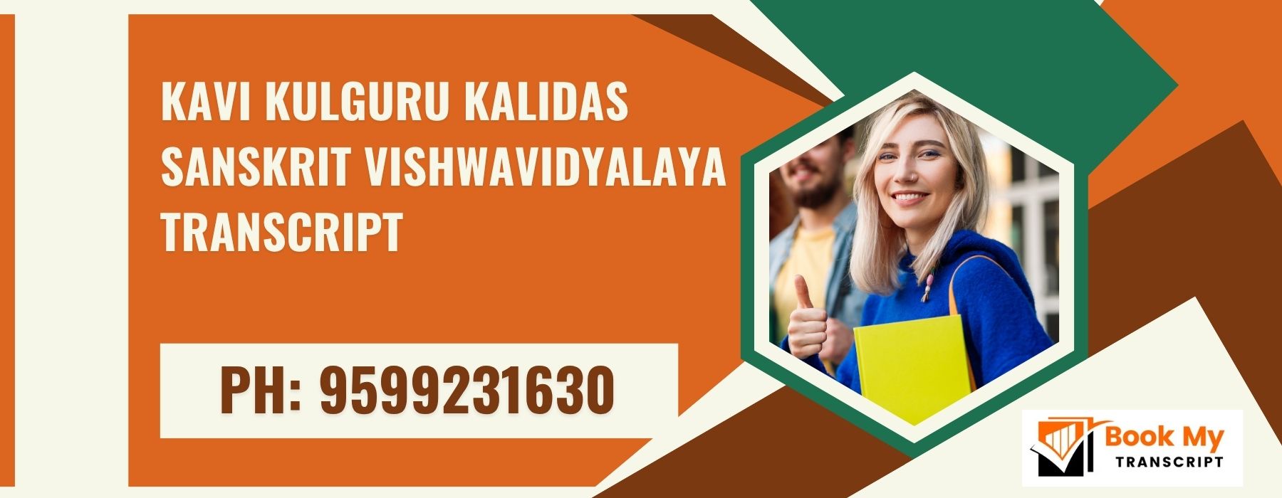 Kavi Kulguru Kalidas Sanskrit Vishwavidyalaya Transcript, Moi, Degree Certificate 9599231630
