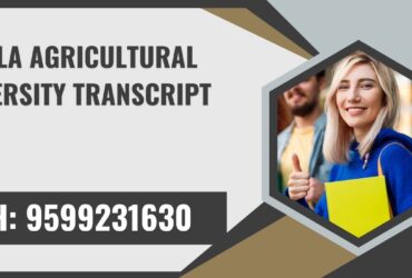Kerala Agricultural University Transcript, Moi, Degree Certificate,  9599231630