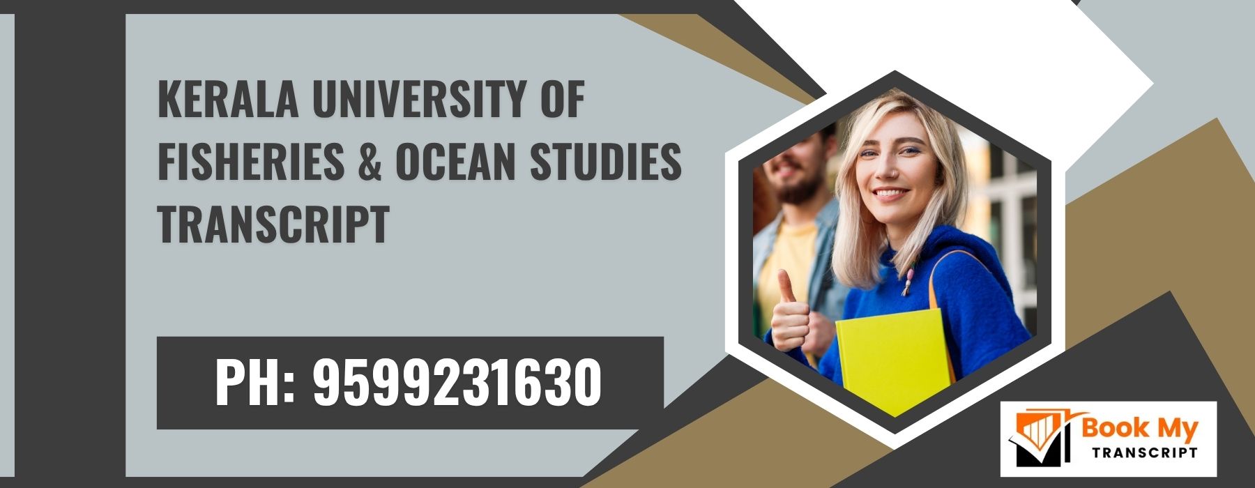 Kerala University of Fisheries & Ocean Studies Transcript, Moi, Degree Certificate,  9599231630