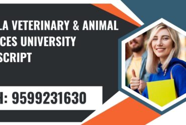 Kerala Veterinary & Animal Sciences University Transcript, Moi, Degree Certificate,  9599231630