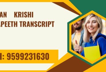 Konkan Krishi Vidyapeeth Transcript, Moi, Degree Certificate 9599231630