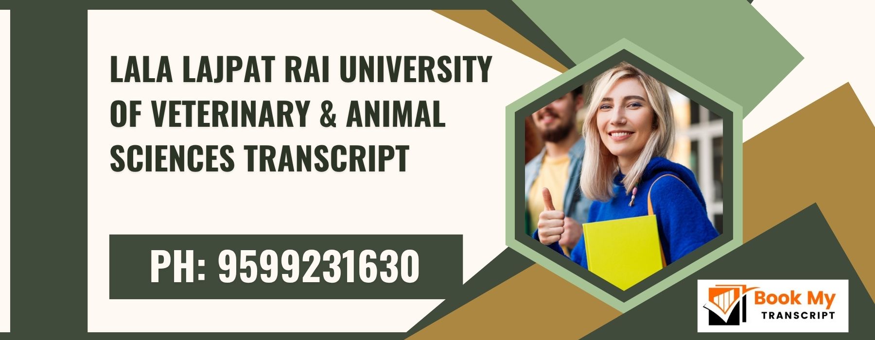 Lala Lajpat Rai University of Veterinary & Animal Sciences Transcript, Moi, Degree Certificate,  9599231630