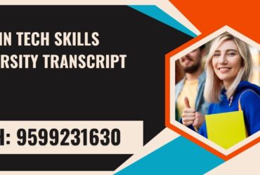 Lamrin Tech Skills University Transcript, Moi, Degree Certificate,  9599231630