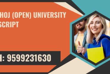 M.p.bhoj (open) University Transcript, Moi, Degree Certificate,  9599231630