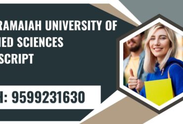 M.s. Ramaiah University of Applied Sciences Transcript, Moi, Degree Certificate,  9599231630