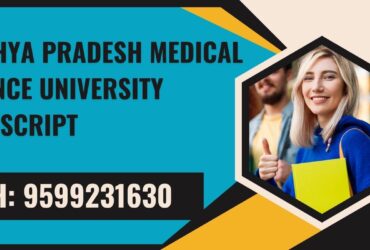 Madhya Pradesh Medical Science University Transcript, Moi, Degree Certificate 9599231630