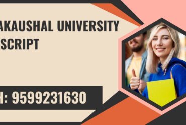 Mahakaushal University Transcript, Moi, Degree Certificate 9599231630